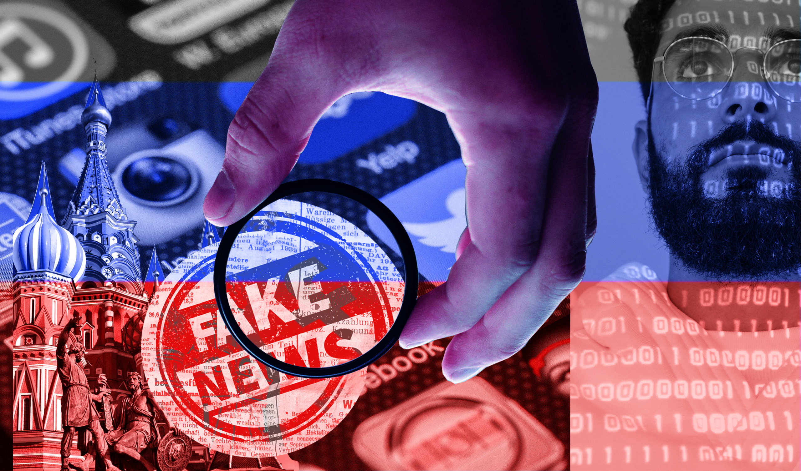 russian disinformation collage