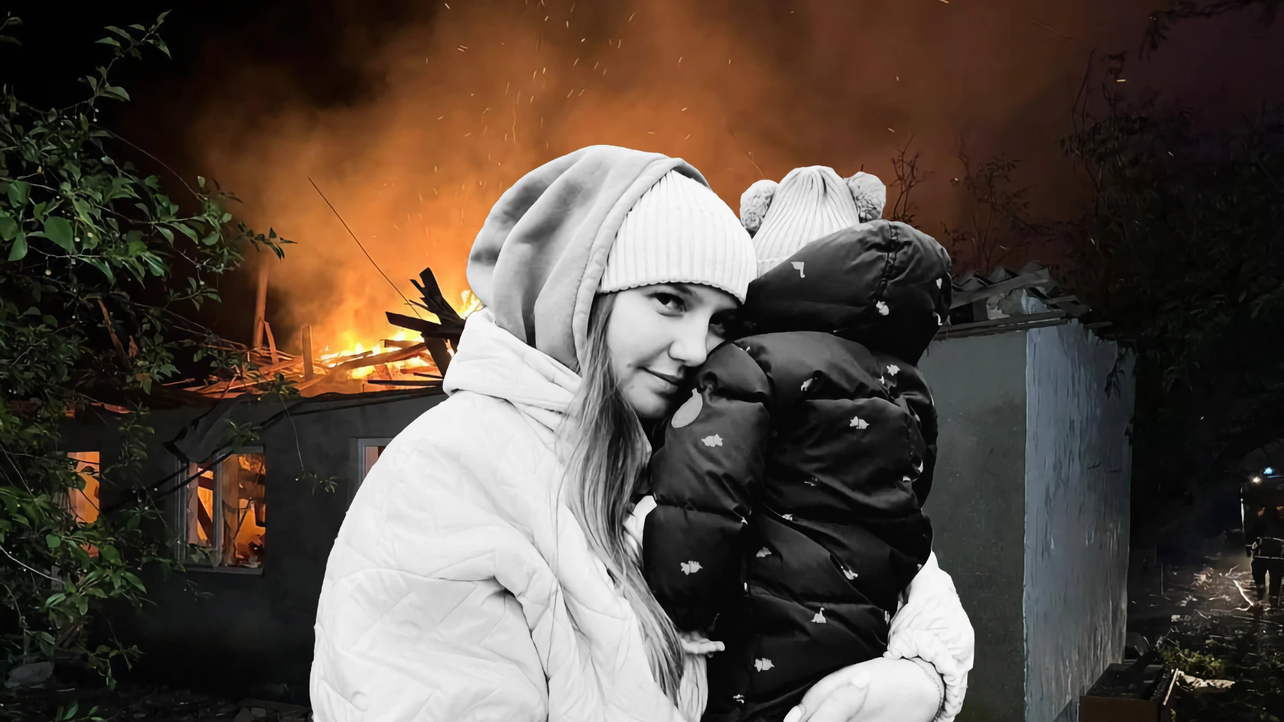 Russian Drone Strike Kills Ukrainian Firefighter’s Family in Chernihiv